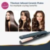 Philips Bhs397 Kerashine Titanium Hair Straightener (Teal)