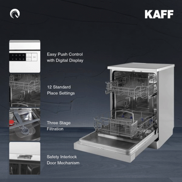 KAFF DW VETRA 60 DISHWASHER (SILVER)