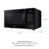 SAMSUNG CE73JD 21 LTR CONV. MICROWAVE OVEN (BLACK)