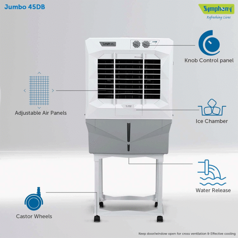 Symphony Jumbo 45db Air Cooler (Grey)