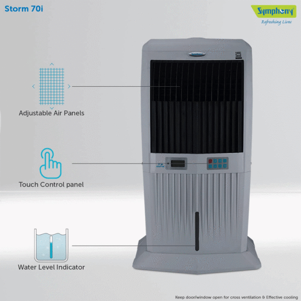 SYMPHONY STORM 70i AIR COOLER (GREY)
