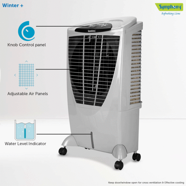 SYMPHONY WINTER PLUS AIR COOLER (GREY) 56L