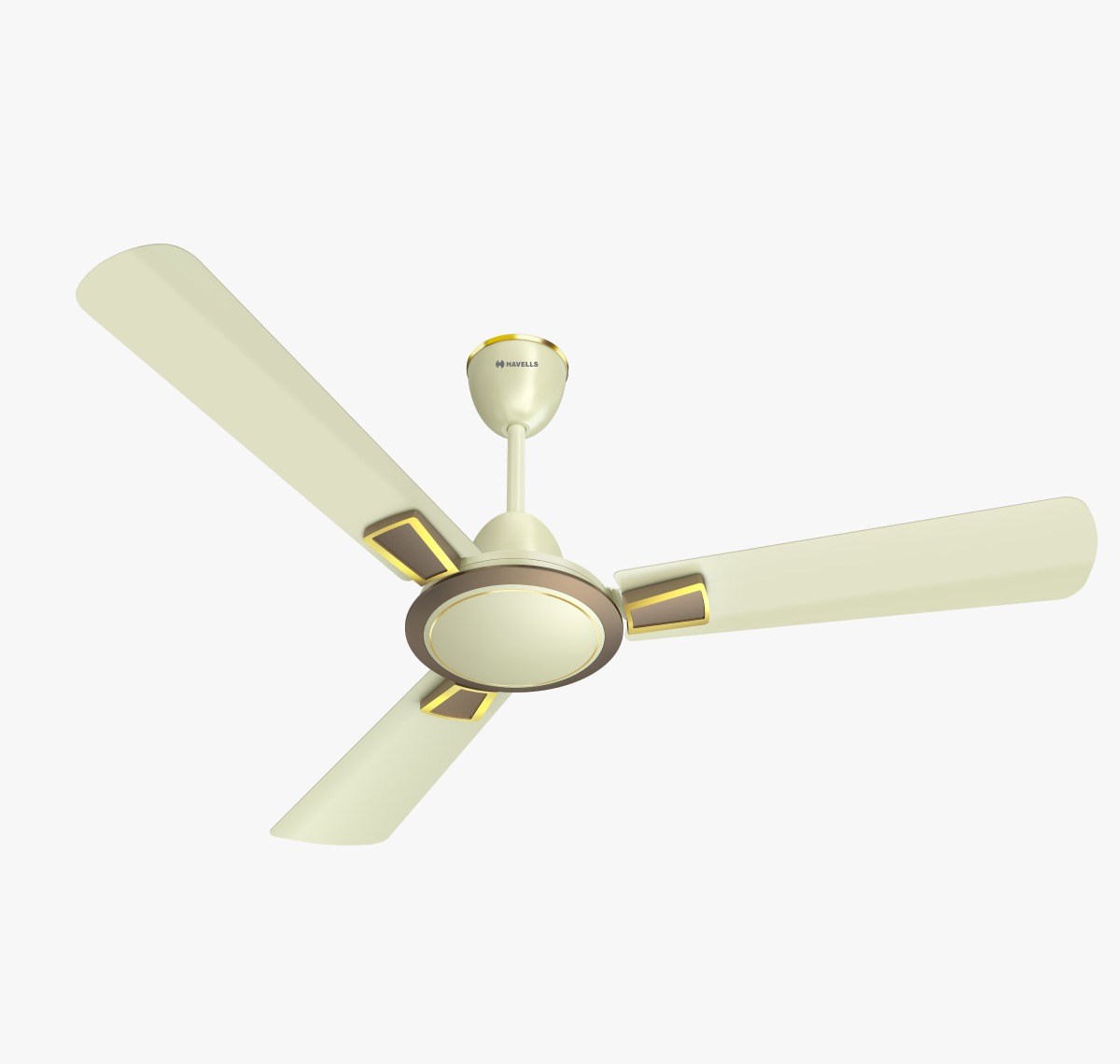Design: Decorative model Air Delivery & RPM: 218 m³/min Air delivery, 390 revolution per minute Color: Bianco bronze