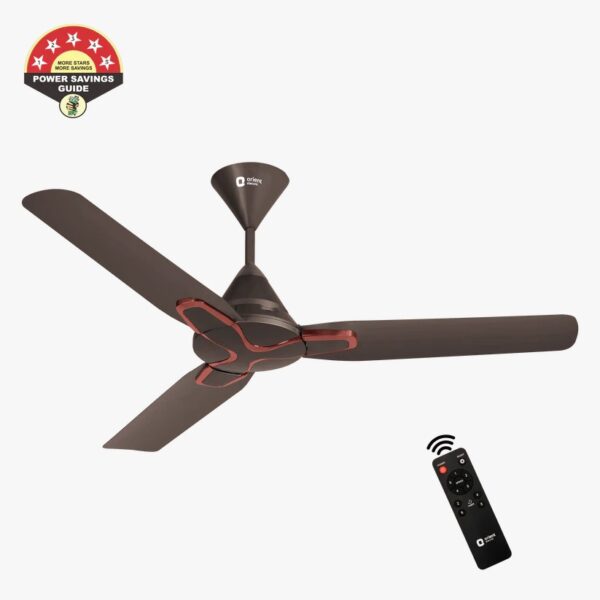 ORIENT 48" JAZZ BLDC REMOTE CONTROL CEILING FAN ( SMOKE BROWN )