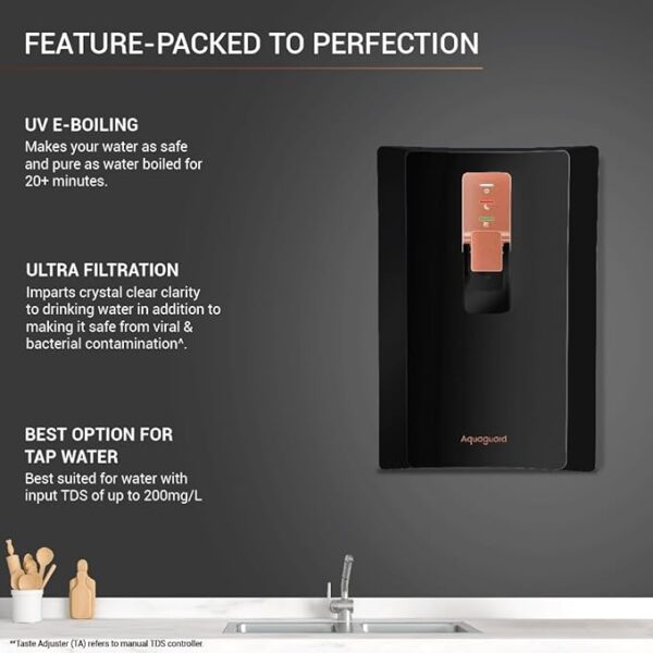 AQUAGUARD PREMIER UV+UF+AC STORAGE WATER PURIFIER.