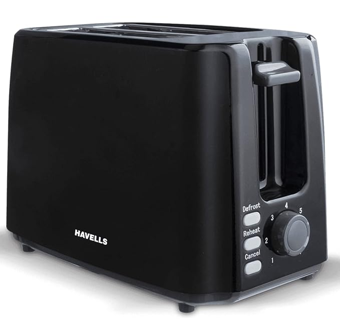 HAVELLS CRISP PLUS 750 WATT POP UP TOASTER (BLACK)