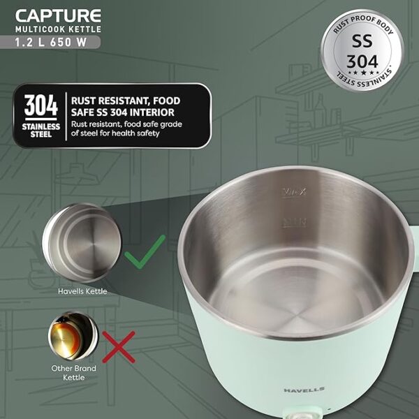 HAVELLS CAPTURE 1.2 L MULTI COOK KETTLE