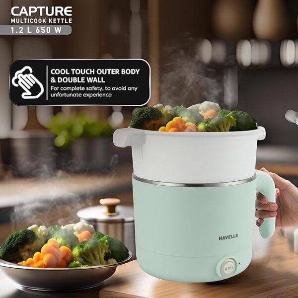 HAVELLS CAPTURE 1.2 L MULTI COOK KETTLE