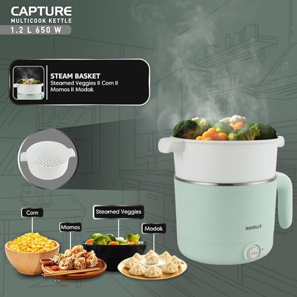HAVELLS CAPTURE 1.2 L MULTI COOK KETTLE