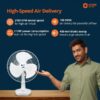 ORIENT 16" TABLE 27 HIGH SPEED TABLE FAN ( White)
