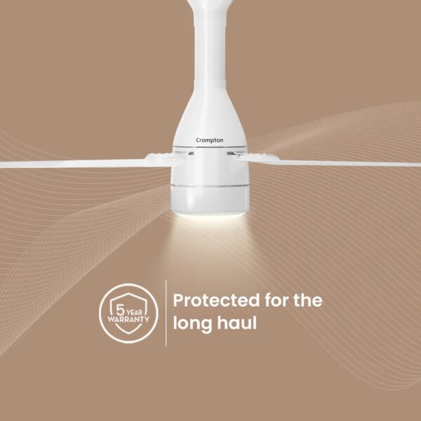 CROMPTON 48" ENERGION ROVER UNDERLIGHT BLDC CEILING FAN(Pristine White)