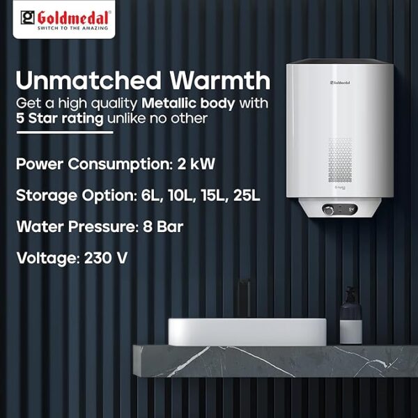 GOLDMEDAL G-HYDRO DIGI 10L STORAGE WATER HEATER
