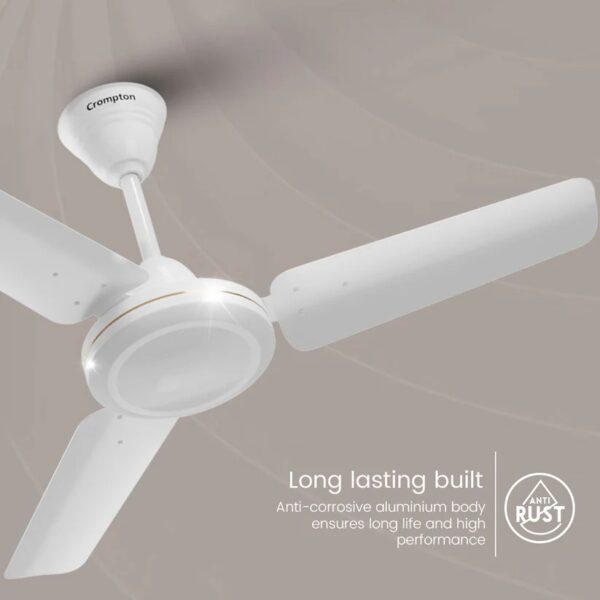 CROMPTON 48" RIVERIA HIGH SPEED CEILING FAN (Opal White)