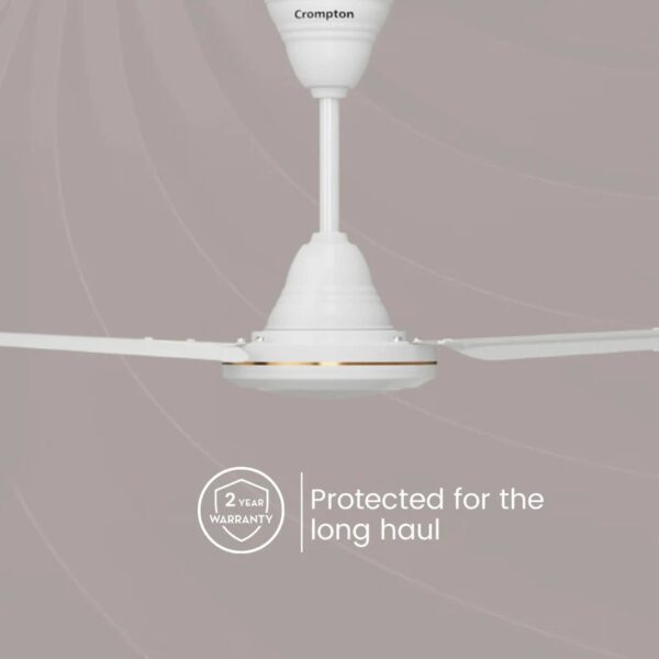 CROMPTON 48" RIVERIA HIGH SPEED CEILING FAN (Opal White)