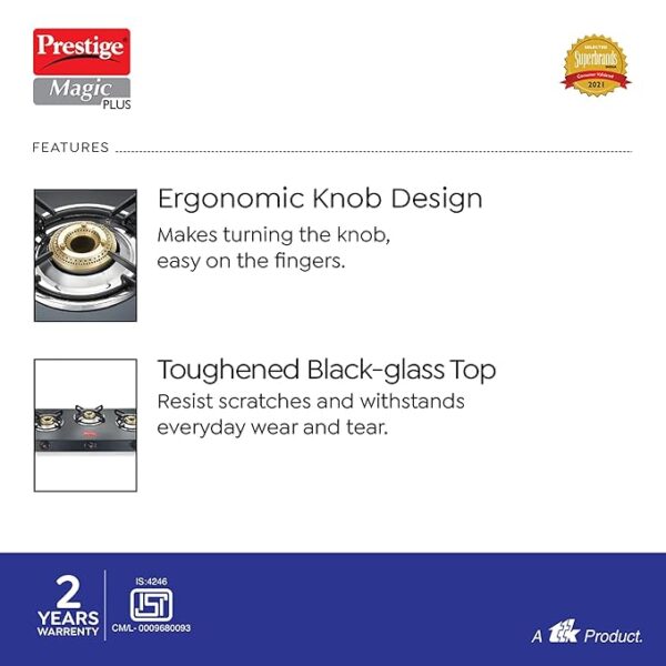 PRESTIGE GTMP 03B BURNER GAS STOVE