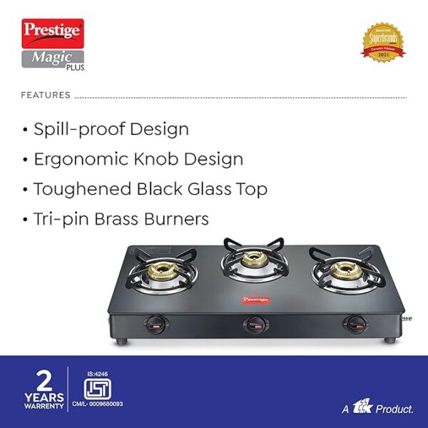 PRESTIGE GTMP 03B BURNER GAS STOVE