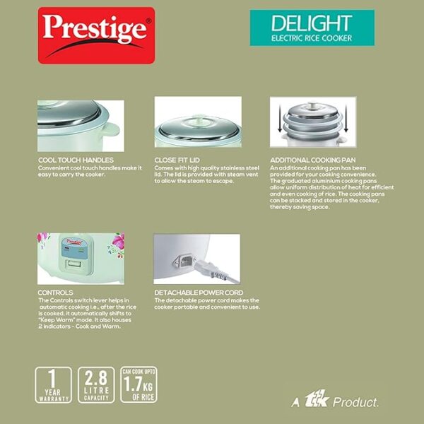 PRESTIGE PRWO 2.8.2 RICE COOCKER 2.8