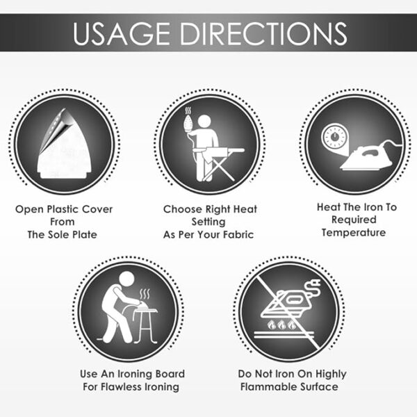 CROMPTON CGRD 750WATT DRY IRON (BLUE)