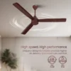 Crompton 1200mm Energion Groove  5s Remote Brown/Wh/Ivry
