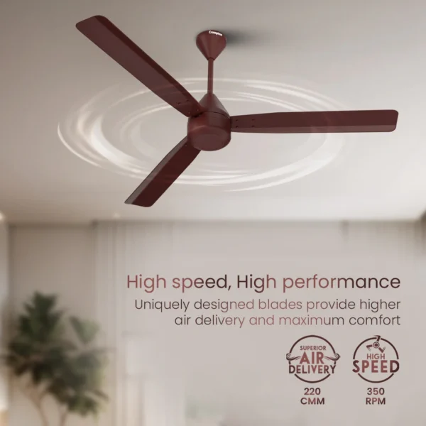Crompton 1200mm Energion Groove  5s Remote Brown/Wh/Ivry