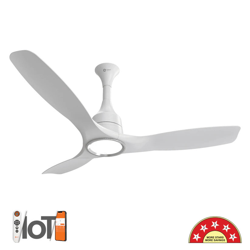 ORIENT AEROSENSE 1200MM BLDC IOT UL FAN WHITE