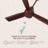 Crompton 1200mm Energion Groove  5s Remote Brown/Wh/Ivry
