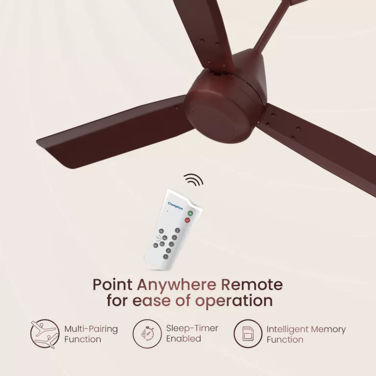 Crompton 1200mm Energion Groove  5s Remote Brown/Wh/Ivry