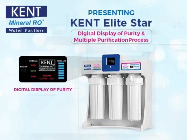 KENT ELITE STAR RO+UF+UV+TDS CONTROL+DIGITAL DISPLAY