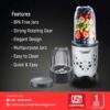 Prestige 350 Watts Nutri-Mix 2.0 Mixer Grinder with 2 Jars|Compact Design| Multipurpose Jars|Inter-Lock System| Sipper Lids