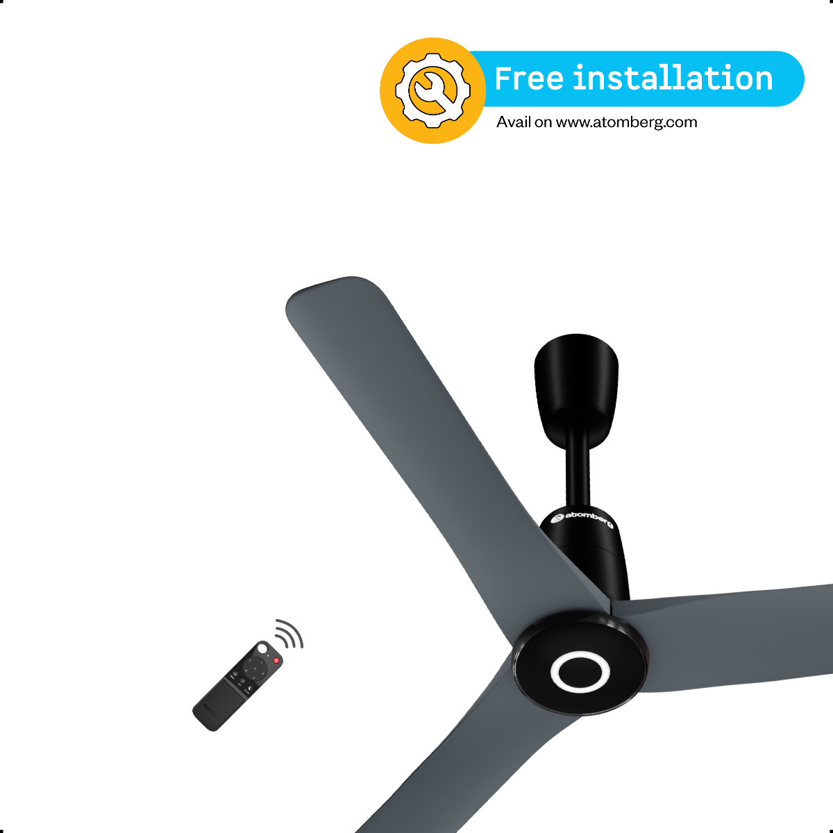 ATOMBERG ARIS CONTOUR SMART 36"BLDC FAN