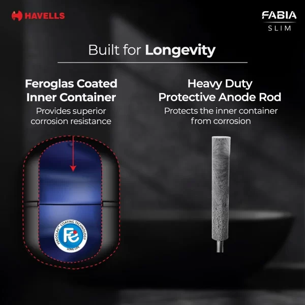 HAVELLS FABIA SLIM 10L STORAGE WATER HEATER