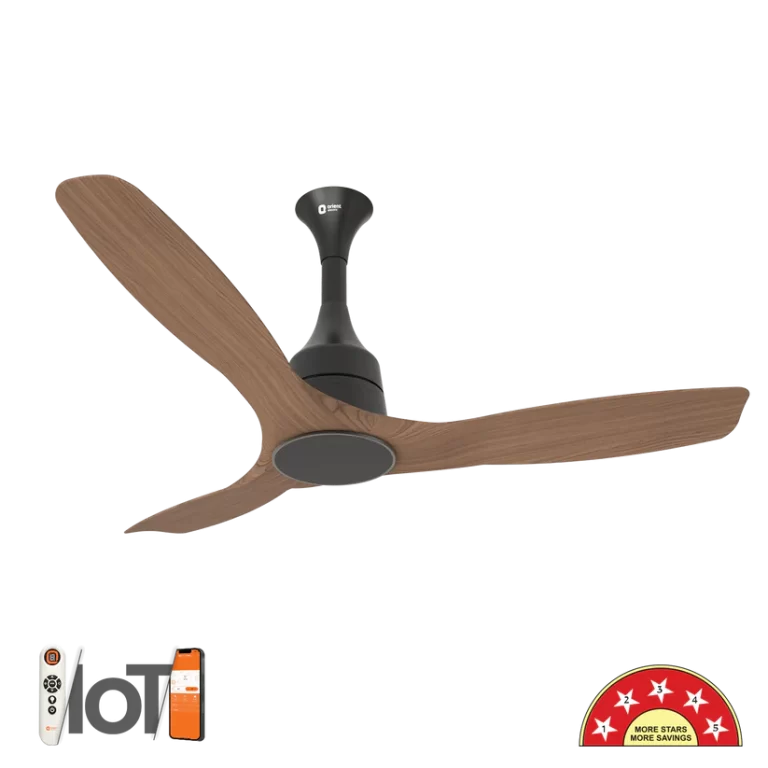 ORIENT AEROSENSE BLDC IOT 48″ HONEY MAPLE WOOD FAN