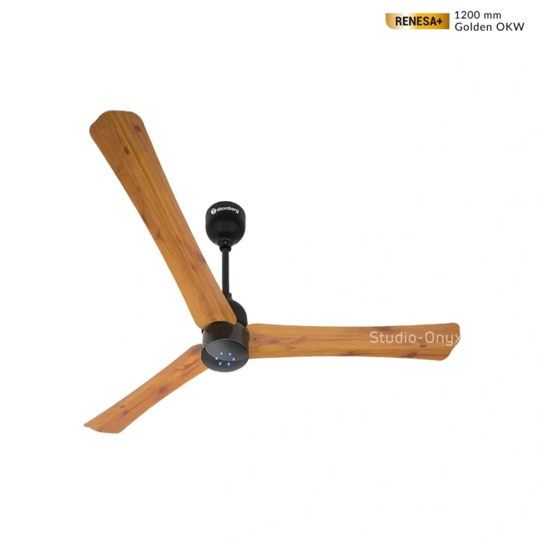 Atomberg 36″ Renesa+ Remote Control Ceiling Fan (Golden Oakwood)