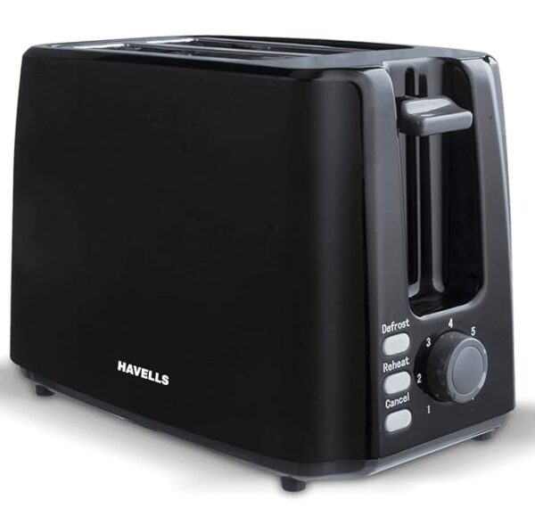 Havells Crisp Plus 750 Watt Pop Up Toaster (Black)