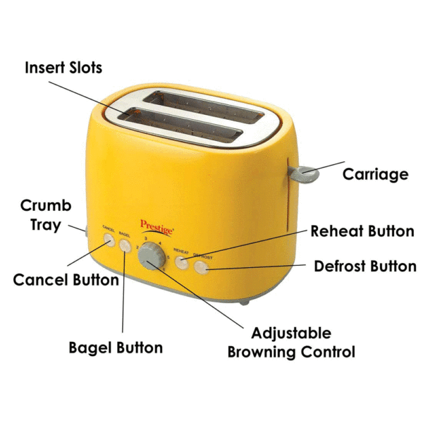 Prestige Pptpky Pop-Up Toaster (Yellow)