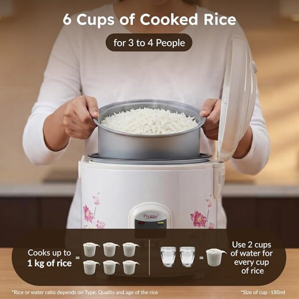 PRESTIGE PRWCS 1.8 L RICE COOKER WHITE 1.8 LITRES3 Prestige Prwcs 1.8 L Rice Cooker White 1.8 Litres