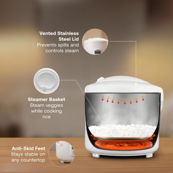 PRESTIGE PRWCS 1.8 L RICE COOKER WHITE 1.8 LITRES5 Prestige Prwcs 1.8 L Rice Cooker White 1.8 Litres