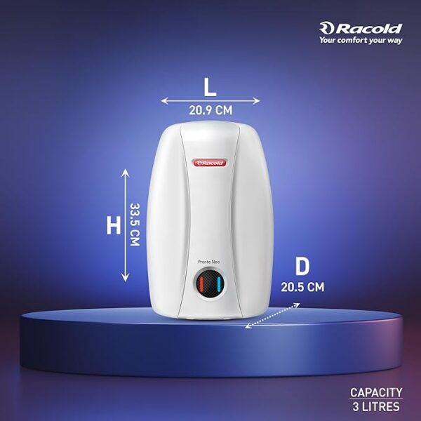RACOLD 3 LTR PRONTO NEO WATER HEATER4 Racold 3 Ltr Pronto Neo Water Heater