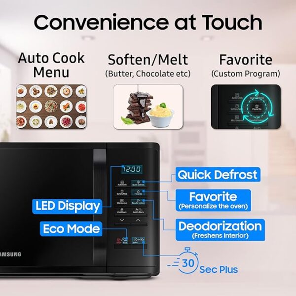SAMSUNG 23L QUICK DEFROST SOLO MICROWAVE4 Samsung 23l Quick Defrost Solo Microwave